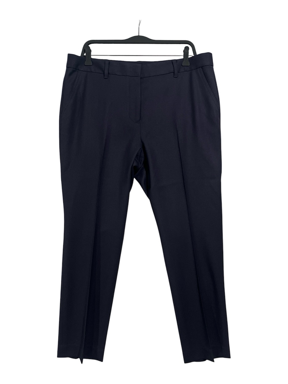 Tory Burch Pants Women’s 12 Navy Blue Skinny Wool Knit Stretch Slim Ankle